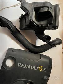 Scatola filtro aria e copri motore renault clio 3