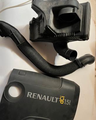 Scatola filtro aria e copri motore renault clio 3
