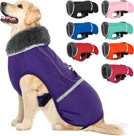 QBLEEV Cappotto per cani caldo giacca riflettente