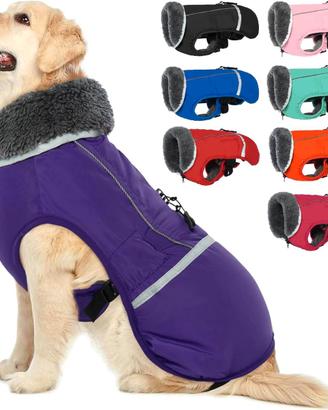 QBLEEV Cappotto per cani caldo giacca riflettente