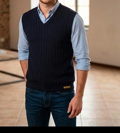 giretto armani jeans blu taglia M