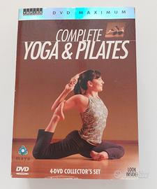 scatola set quattro DVD yoga Pilates tutti livelli