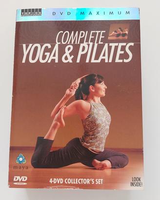 scatola set quattro DVD yoga Pilates tutti livelli