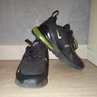 scarpe Nike air270 nere e gialle 
