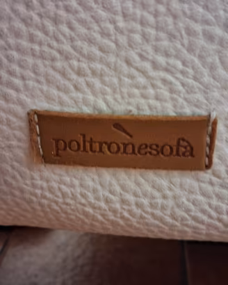 Divano in pelle bianca Poltronesofa'