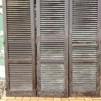 Persiana porta finestra a 3 ante in legno