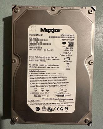 HDD Maxtor 3,5'' SATA 320GB - STM3320820AS