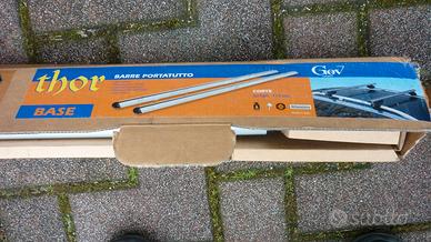 barre alluminio x tetto auto lunghe 115 cm nuove