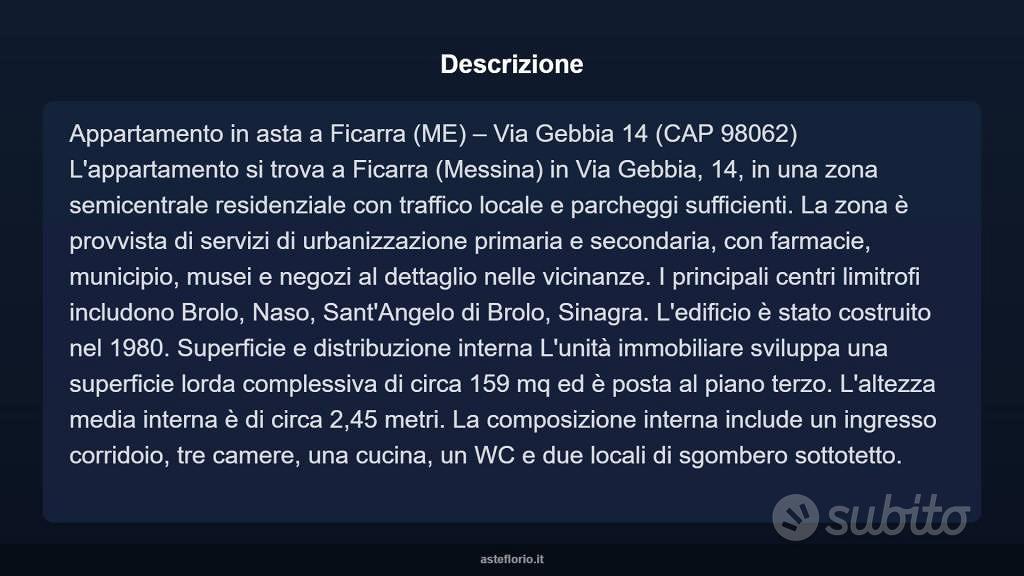 Appartamento – Ficarra, Serro - Vista 4