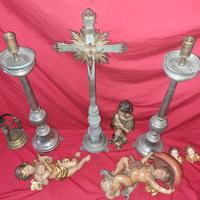 vari d’epoca candelabri portaceri,sculture ecc