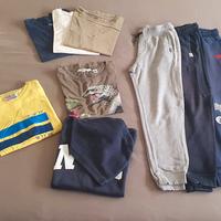 lotto abbigliamento bambino 9-10 anni