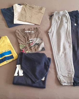 lotto abbigliamento bambino 9-10 anni