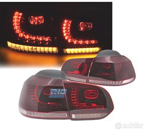 FANALI VOLKSWAGEN VW GOLF 6 08-12 LED ROSSO BIANCO