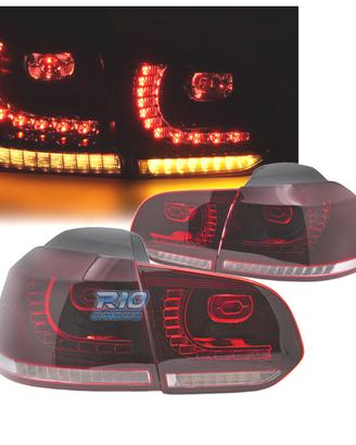 FANALI VOLKSWAGEN VW GOLF 6 08-12 LED ROSSO BIANCO