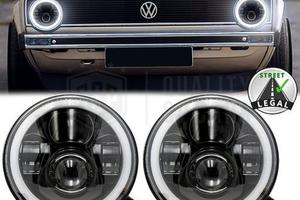 FARI LED 7 Pollici VOLKSWAGEN GOLF 1 Angel Eyes