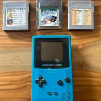 Nintendo Game Boy Color con 3 schede