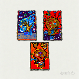 3 stampe Joel Nakamura 50x33 Tavole anatomiche 3D