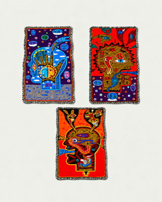 3 stampe Joel Nakamura 50x33 Tavole anatomiche 3D
