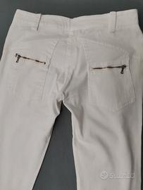 pantalone bianco jeans