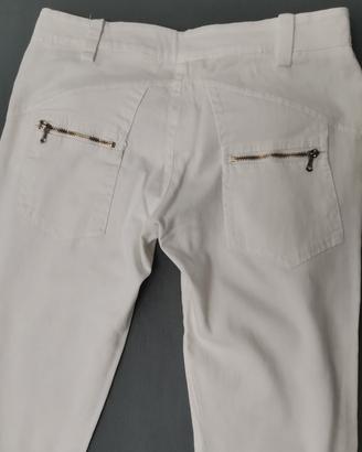 pantalone bianco jeans