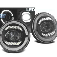 FARI PER JEEP WRANGLER 96-18 ANGEL EYES FULL LED N