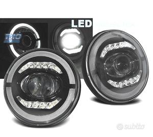 FARI PER JEEP WRANGLER 96-18 ANGEL EYES FULL LED N