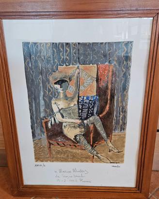 litografia originale a colori del maestro Sergio V