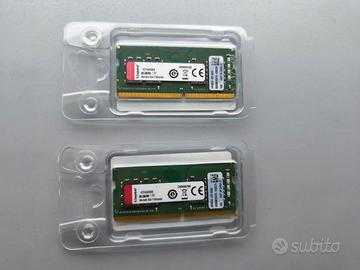 2 RAM Kingston Tot. 16 GB DDR4 2400MHz SODIMM