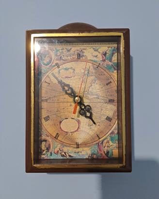 Orologio da muro vintage con cassetta portachiavi