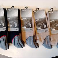 5 calze trekking 43/46 uomo