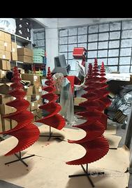 Alberi di Natale in legno per allestimento vetrine