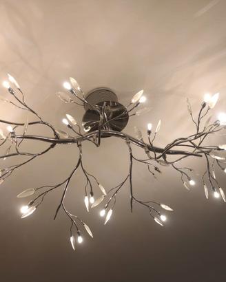 Lampadario Inspire Willow acciaio 24 faretti