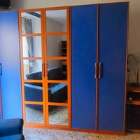 Armadio divano cassettiera in legno massello