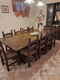 tavolo con o senza sedie 