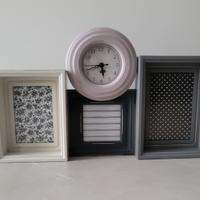 portafoto con orologio 