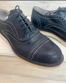 Scarpe eleganti Made in Italy blu