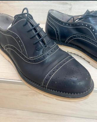 Scarpe eleganti Made in Italy blu