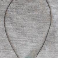 Collana con ciondolo in vetro soffiato