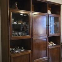 Mobile soggiorno in arte povera in legno massiccio