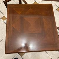 tavolino bar in legno colore noce