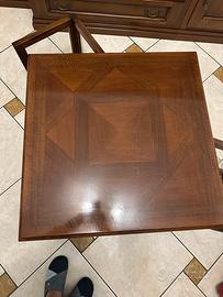 tavolino bar in legno colore noce