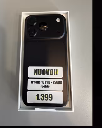 iPhone 18 PRO da 256GB nero (NUOVO*)