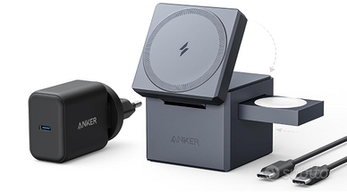 Anker MagGo Caricatore Wireless iPhone Cube 3 in 1