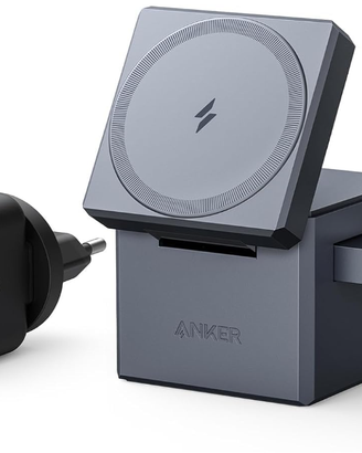 Anker MagGo Caricatore Wireless iPhone Cube 3 in 1