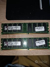  2x Kingston RAM 400 1gb kvr 400x64c3a/1g