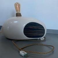 Lampada vintage serbatoio Gilera color panna