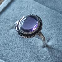 Anello Viola in Argento S925 – 18,1 mm – Nuovo