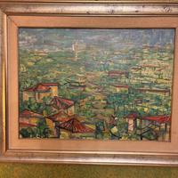 Quadro pittore Zanella «Brescia dall’alto»