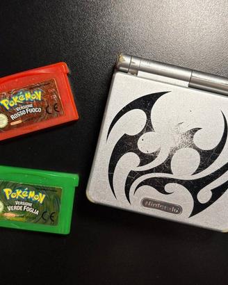 Pokemon rosso fuoco  Verde Foglia + gameboy adv sp