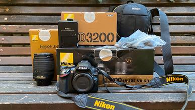Nikon D3200 + obiettivo Nikkor 18-105mm f/3.5-5.6